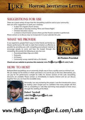 Hosting Invitation Letter - Back