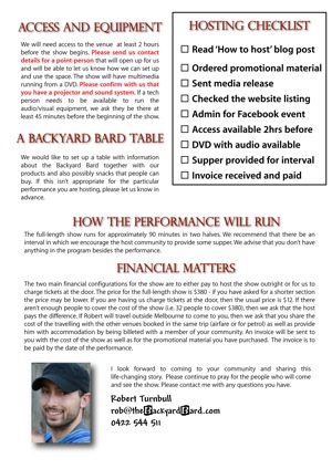 Luke Hosting Checklist - Back