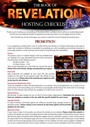 Revelation Checklist Letter - Front