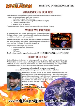 Revelation Hosting Invitation Letter - Back