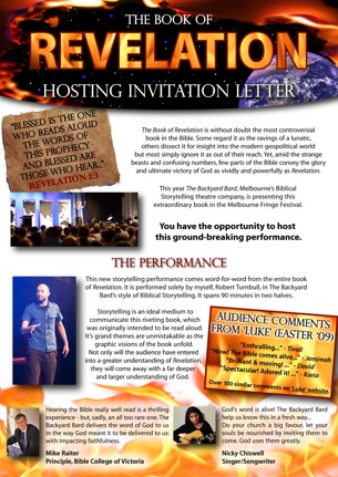 Revelation Hosting Invitation Letter - Front